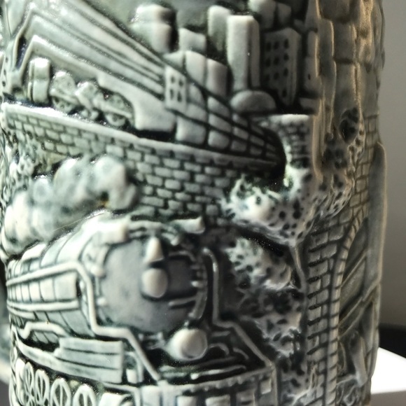 Locomotive Railroad Collector Stein 1982 Made in Brazil - Picture 9 of 9